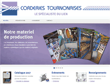 Tablet Screenshot of corderies-tournonaises.com